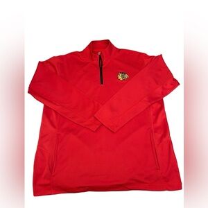 NHL Chicago‎ Blackhawks Quarter Zip Men’s XL Red